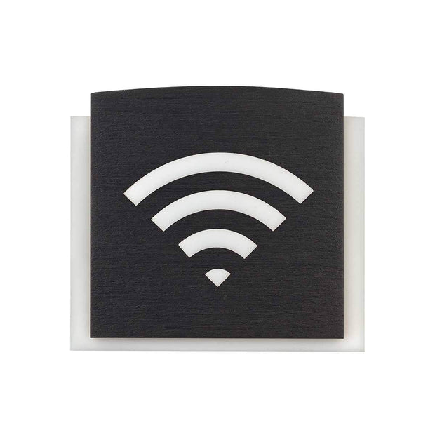 Information signs Wooden Wi-Fi Plate for Waiting Room - "Scandza" Design