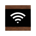 Information signs Wooden Wi-Fi Wall Signs - "Buro" Design - Photo #3
