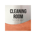 Information signs Wood & Steel Cleaning Room Sign - "Jure" Design - Photo #1