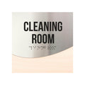 Information signs Wood & Steel Cleaning Room Sign - "Jure" Design - Photo #4