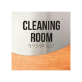 Information signs Wood & Steel Cleaning Room Sign - "Jure" Design - Photo #5