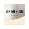 Information signs Dining Room Sign: Wood & Stainless Steel Plate with Inscription — "Jure" Design - Photo #4
