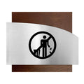 Information signs Wooden Don't Litter Sign - "Wave" Design - Photo #1