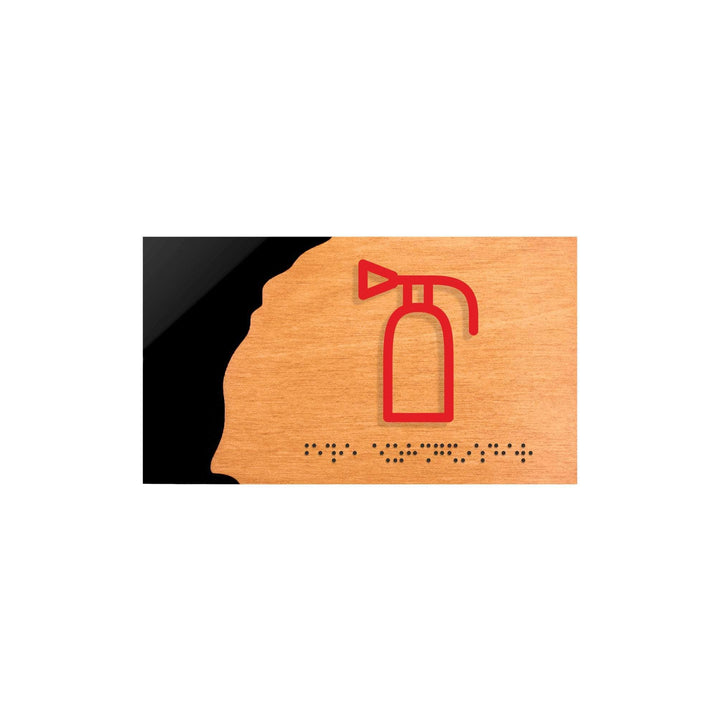 Information signs Wooden Fire Extinguisher Sign - "Sherwood" Design