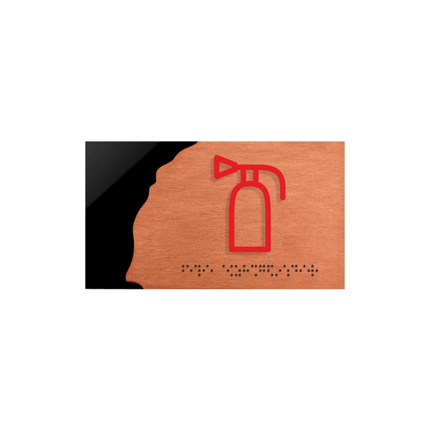 Information signs Wooden Fire Extinguisher Sign - "Sherwood" Design