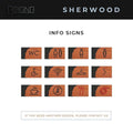 Information signs Wooden Signs for Shower Room - "Sherwood" Design - Photo #7