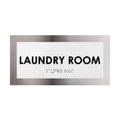 Laundry Room Sign — Stainless Steel Door Sign — "Modern" Design - Photo #2