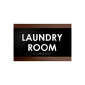 Laundry Room Sign - Custom Wood Door Plate "Buro" Design - Photo #5