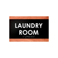 Laundry Room Sign - Custom Wood Door Plate "Buro" Design - Photo #1