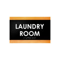 Laundry Room Sign - Custom Wood Door Plate "Buro" Design - Photo #3