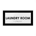 Laundry Room Sign — Acrylic Door Plate — "Simple" Design - Photo #2