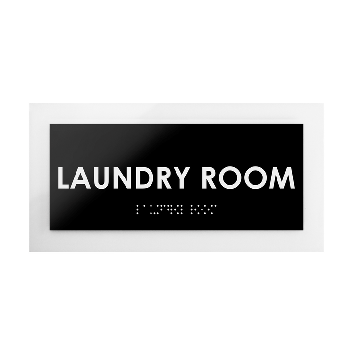 Laundry Room Sign — Acrylic Door Plate — "Simple" Design