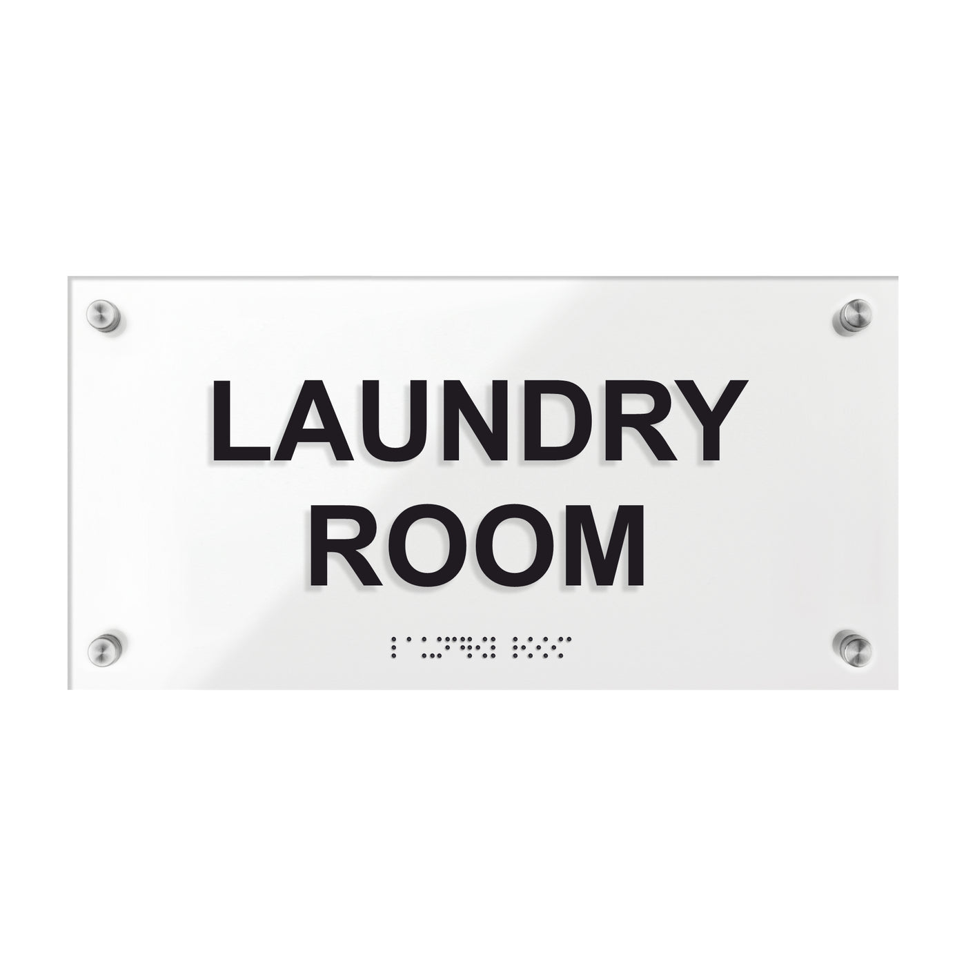 Laundry Room Sign - Acrylic Plate "Classic" Design