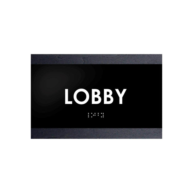 Door Signs Lobby Sign - Wood Door Plate - "Buro" Design