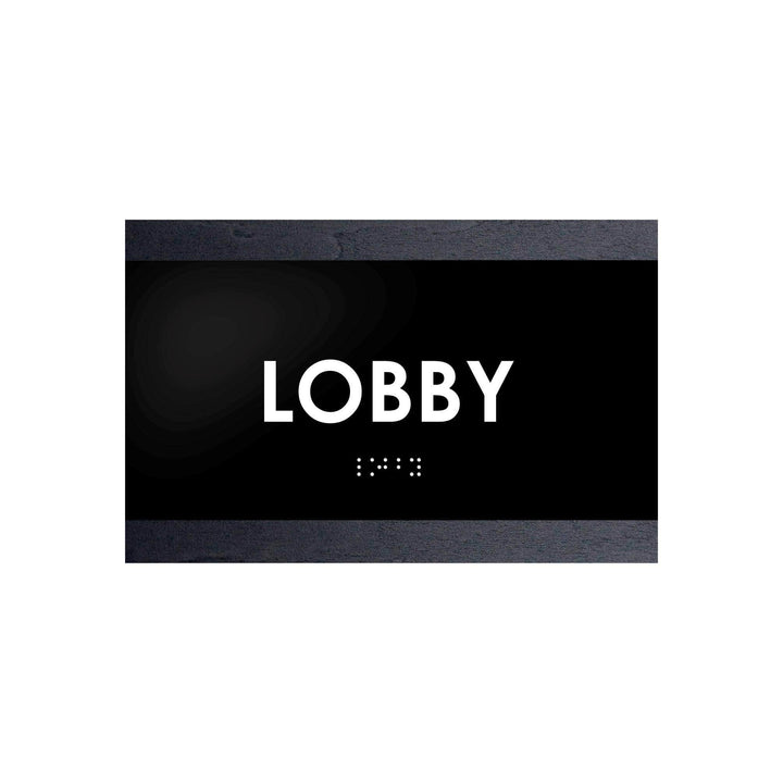 Door Signs Lobby Sign - Wood Door Plate - "Buro" Design