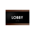 Door Signs Lobby Sign - Wood Door Plate - "Buro" Design - Photo #3