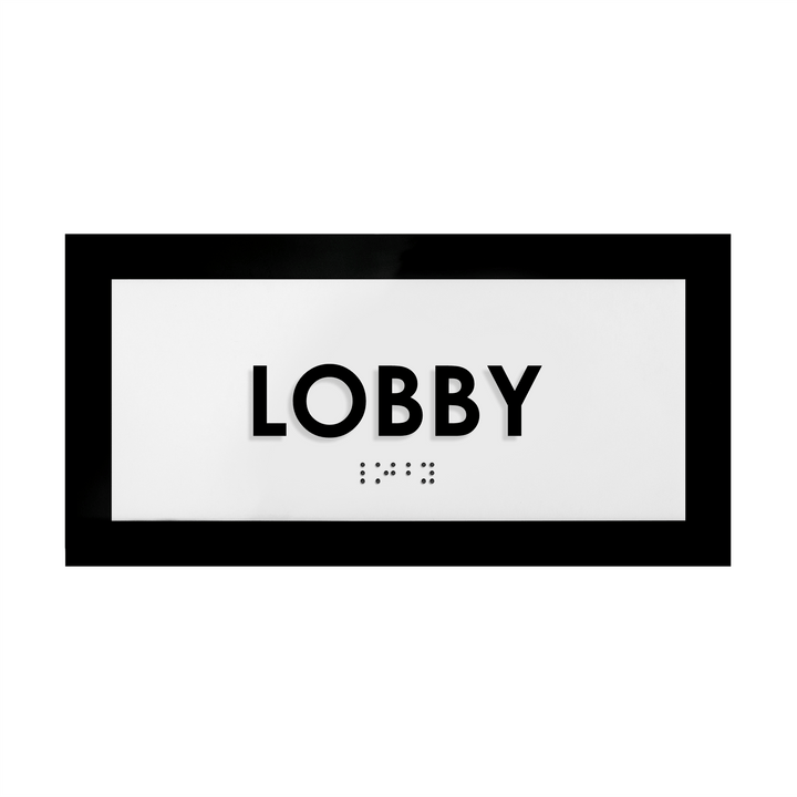 Door Signs Lobby Sign - Acrylic Door Plate - "Simple" Design