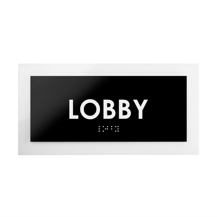 Door Signs Lobby Sign - Acrylic Door Plate - "Simple" Design