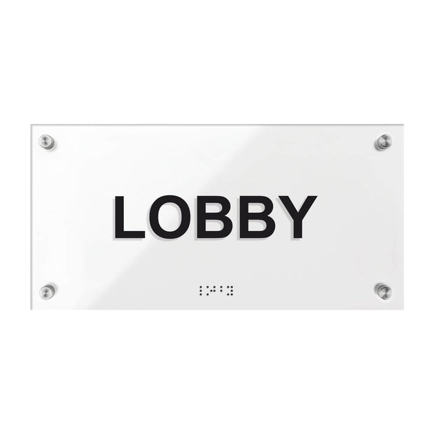 Lobby Signs - Acrylic Door Plate - "Classic" Design