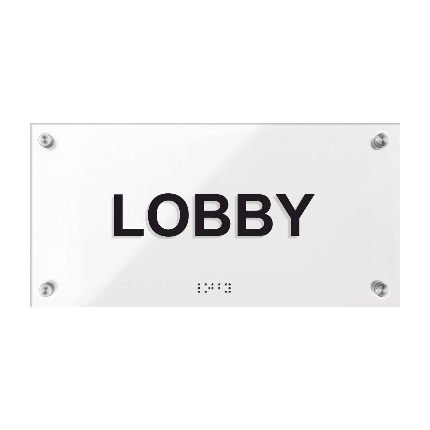 Lobby Signs - Acrylic Door Plate "Classic" Design