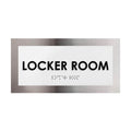 Door Signs Locker Room Sign - Stainless Steel Plate - "Modern" Design - Photo #2