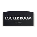 Wood Locker Room Door Sign - "Scandza" Design - Photo #6