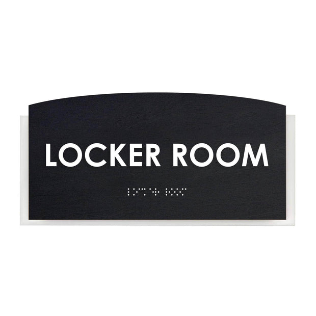Wood Locker Room Door Sign - "Scandza" Design