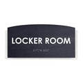 Wood Locker Room Door Sign - "Scandza" Design - Photo #1