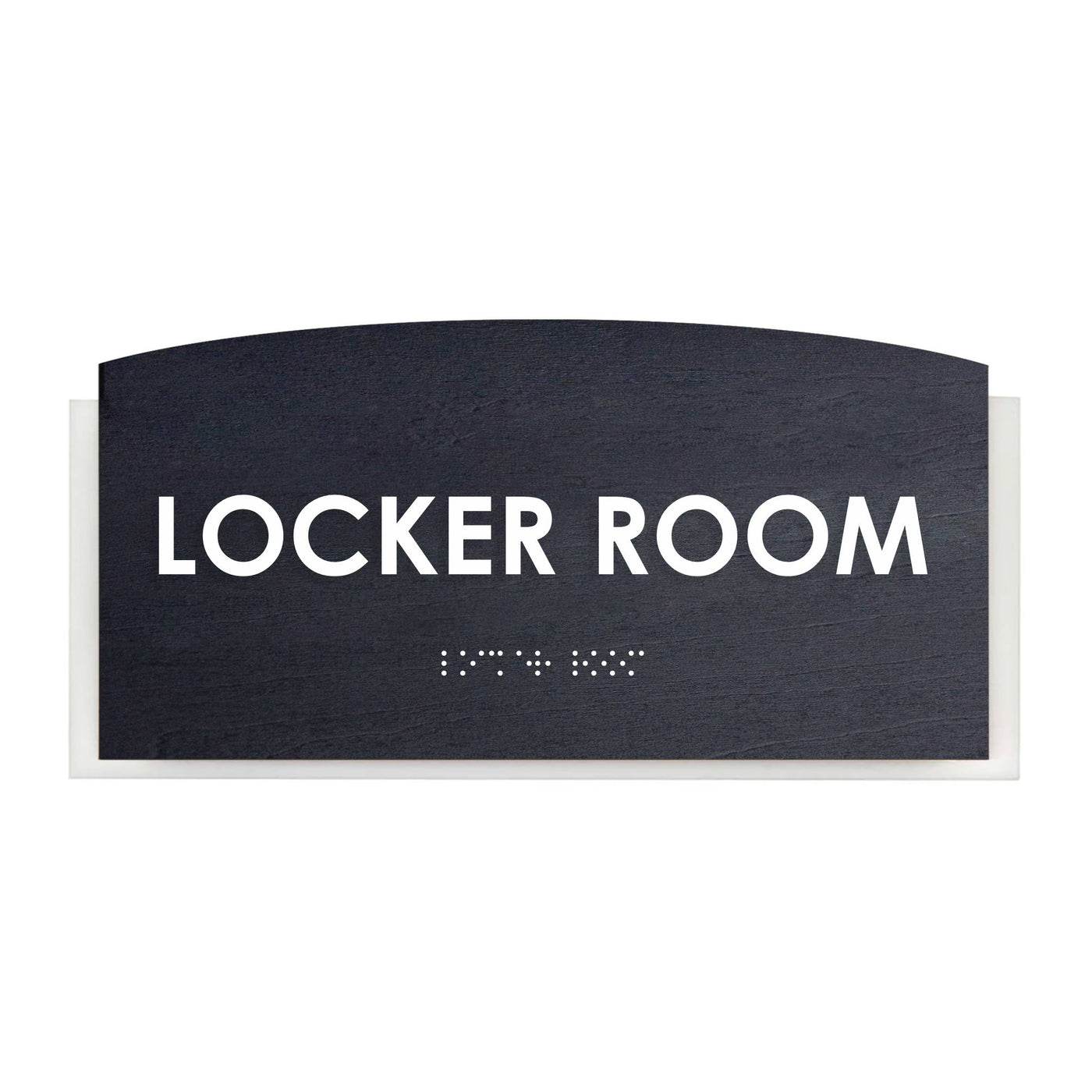 Wood Locker Room Door Sign "Scandza" Design