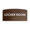 Wood Locker Room Door Sign - "Scandza" Design - Photo #2