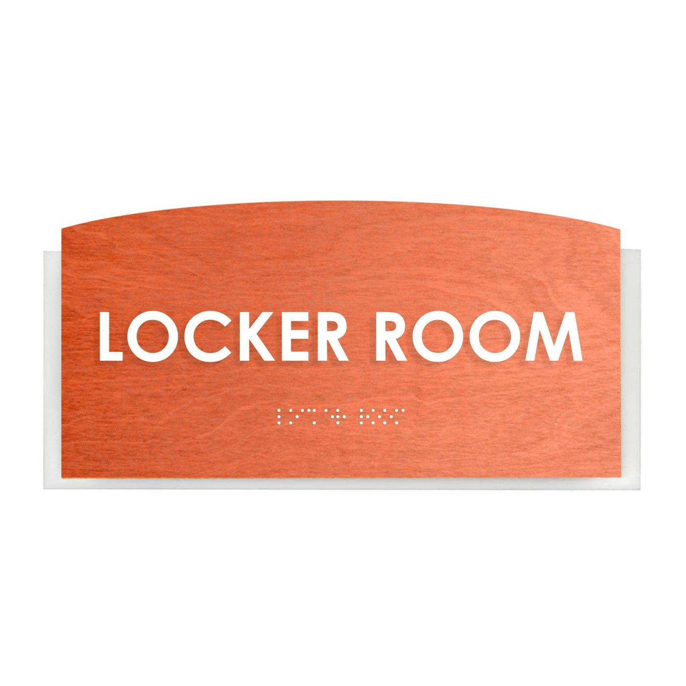 Locker Sign Design Locker Room Sign: Wood Door Plate —