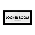 Door Signs Locker Room Sign - Acrylic Door Plate - "Simple" Design - Photo #2