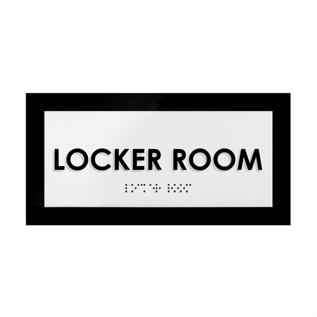 Door Signs Locker Room Sign - Acrylic Door Plate - "Simple" Design