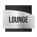 Door Signs Lounge Room Signs - Stainless steel & Wood Plate - "Wave" Design - Photo #6