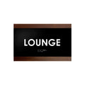 Door Signs Lounge Room Sign - Wood Door Plate - "Buro" Design - Photo #4