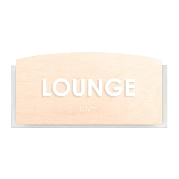 Wood Lounge Room Door Sign - "Scandza" Design