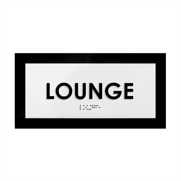 Door Signs Lounge Room Sign - Acrylic Door Plate - "Simple" Design