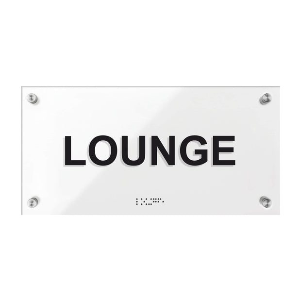 Lounge Room Signs - Acrylic Door Plate - "Classic" Design