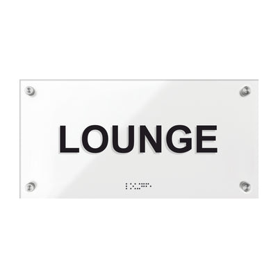 Lounge Room Signs - Acrylic Door Plate "Classic" Design