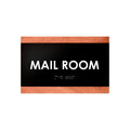 Door Signs Mail Room Sign - Wood Door Plate - "Buro" Design - Photo #1