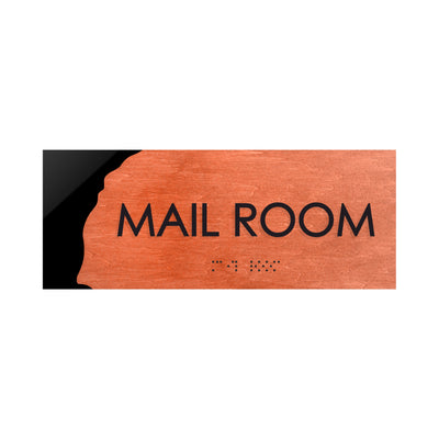 Door Signs - Mail Room Sign - Wood Door Plate "Sherwood" Design