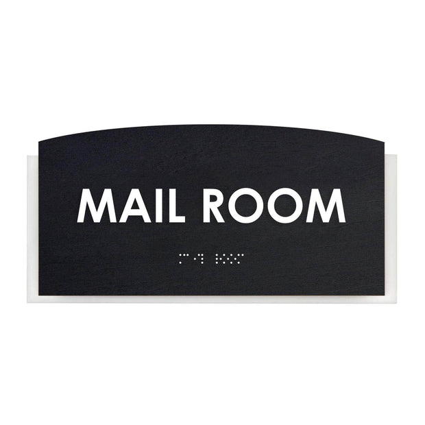 Wood Mail Room Door Sign - "Scandza" Design