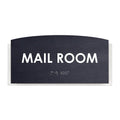 Wood Mail Room Door Sign - "Scandza" Design - Photo #1