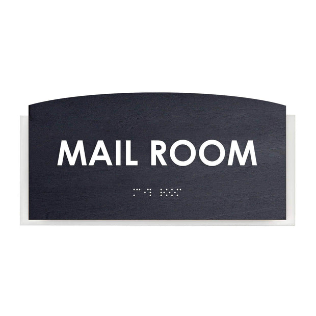 Wood Mail Room Door Sign - "Scandza" Design