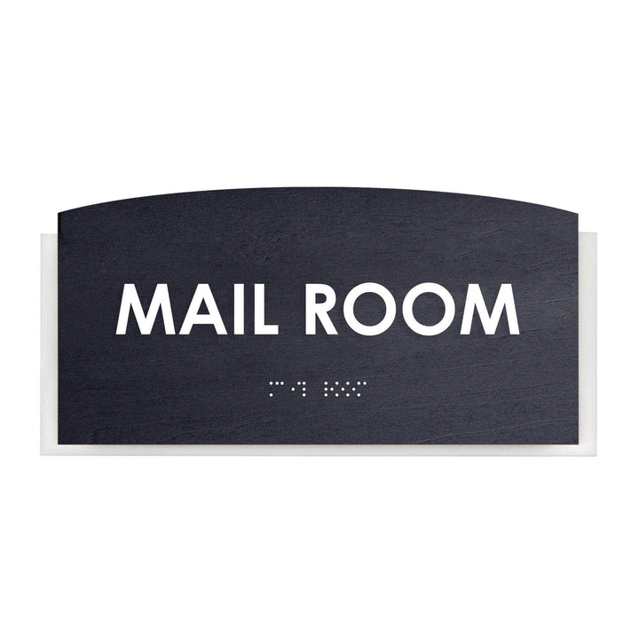Wood Mail Room Door Sign - "Scandza" Design