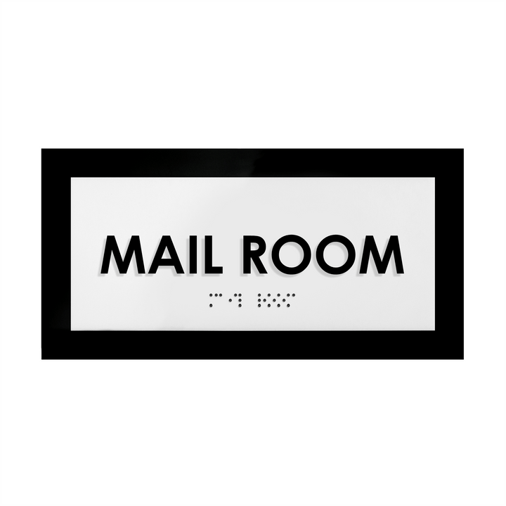 Door Signs Mail Room Sign - Acrylic Door Plate - "Simple" Design