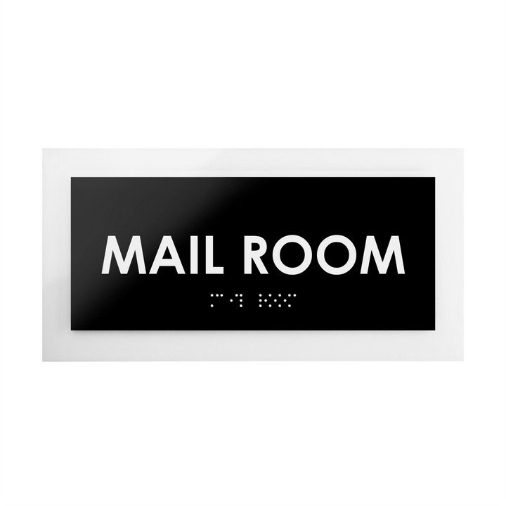 Door Signs Mail Room Sign - Acrylic Door Plate - "Simple" Design