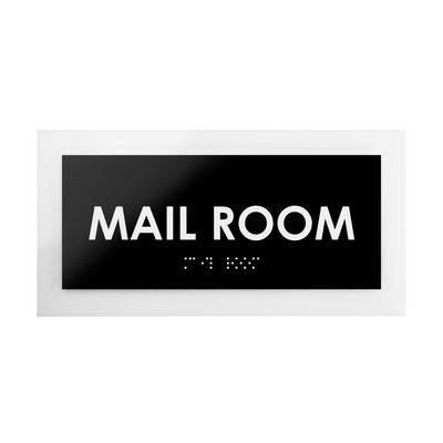 Door Signs - Mail Room Sign - Acrylic Door Plate "Simple" Design