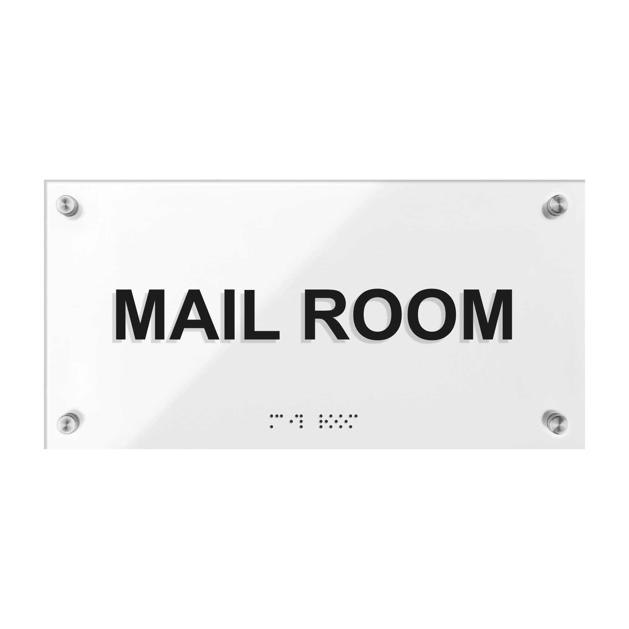 Mail Room Signs - Acrylic Door Plate 