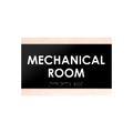 Door Signs Mechanical Room Sign - Wood Door Plate - "Buro" Design - Photo #5